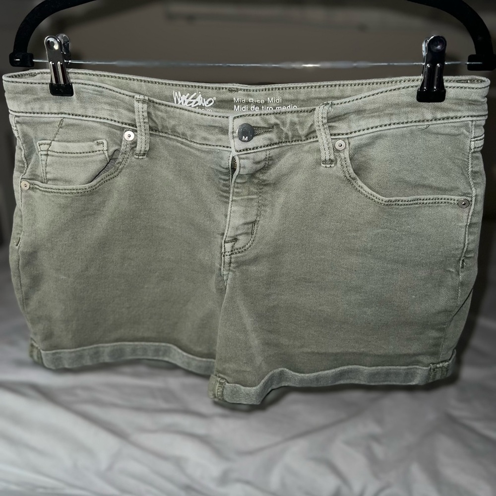 Size 12 Mossimo Green Denim Shorts